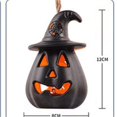 Halloween Pumpkin Lyhty Kannettava kauhu Halloween-koristelu Pääkallo Kynttilänvalo Rekvisiitta LED Poni Valo hinta ja tiedot | Koristeet ja tarrat | hobbyhall.fi