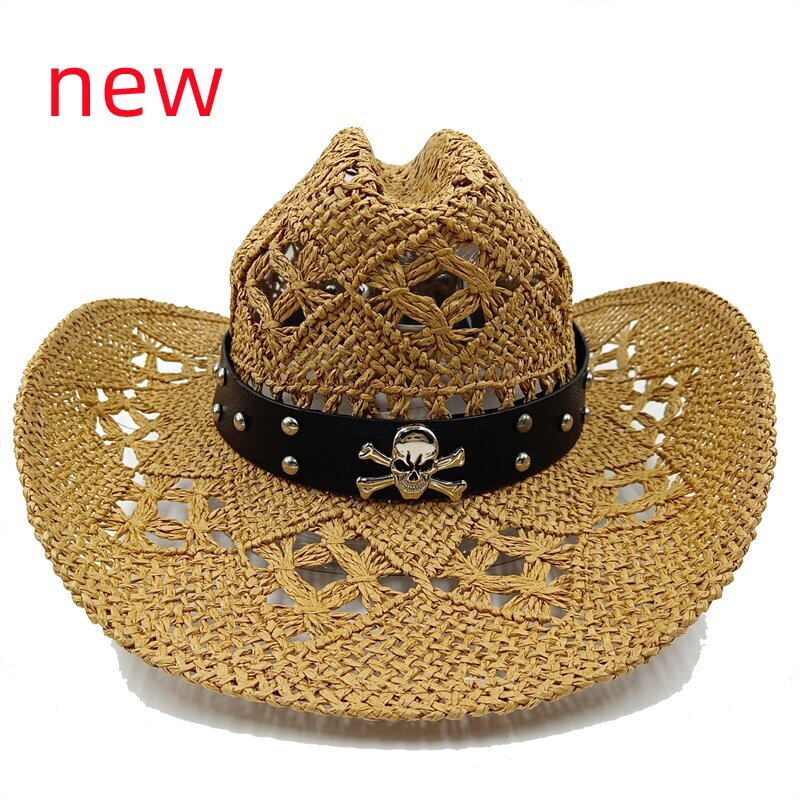 Kesä Cowboy Hat Bohemian Asusteet Denim Olkihattu Miesten ja Naisten Ulkoilu Rantahattu Unisex Länsi Cowboy Hattu hinta ja tiedot | Miesten hatut, huivit ja käsineet | hobbyhall.fi