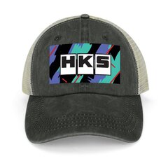 HKS Retro Pattern Cowboy Hat musta Icon Golf Woman Cap Miesten hinta ja tiedot | Miesten hatut, huivit ja käsineet | hobbyhall.fi