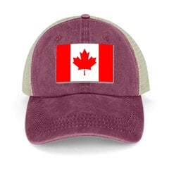 Canadian Flag Cap Cowboy Hat Military Cap Mies Vintage Anime Hatut naisille Miesten hinta ja tiedot | Miesten hatut, huivit ja käsineet | hobbyhall.fi