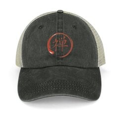 Kanji japanilainen symboli zen enso punaiselle Cowboy Hattu vaahtomuovi juhlahatut Hattu Mies For The Sun F Lippalakki Miesten Naisten hinta ja tiedot | Miesten hatut, huivit ja käsineet | hobbyhall.fi