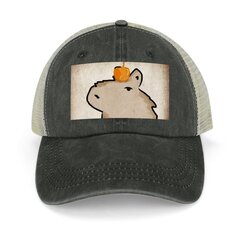 Oranssi Capybara Cowboy Hat muodikas Trucker Hatut Miesten Lippalakki Naisten hinta ja tiedot | Miesten hatut, huivit ja käsineet | hobbyhall.fi