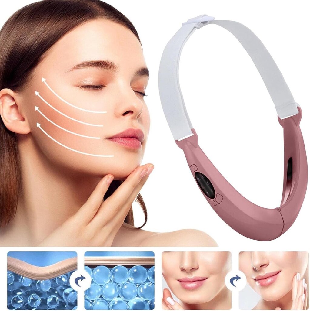 Sähköinen V Face Beauty Instrument, USB 8 Speed V Face Shaping Massager, vaaleanpunainen hinta ja tiedot | Kasvojenhoitolaitteet | hobbyhall.fi