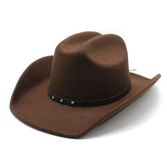 Four Seasons Miesten Cowboy Hatut Villaiset Länsilakit 57 58cm Kaareva reuna Ohut Olkaimet Ulkoilu Ratsastus Muotoilu NZ0064 hinta ja tiedot | Miesten hatut, huivit ja käsineet | hobbyhall.fi