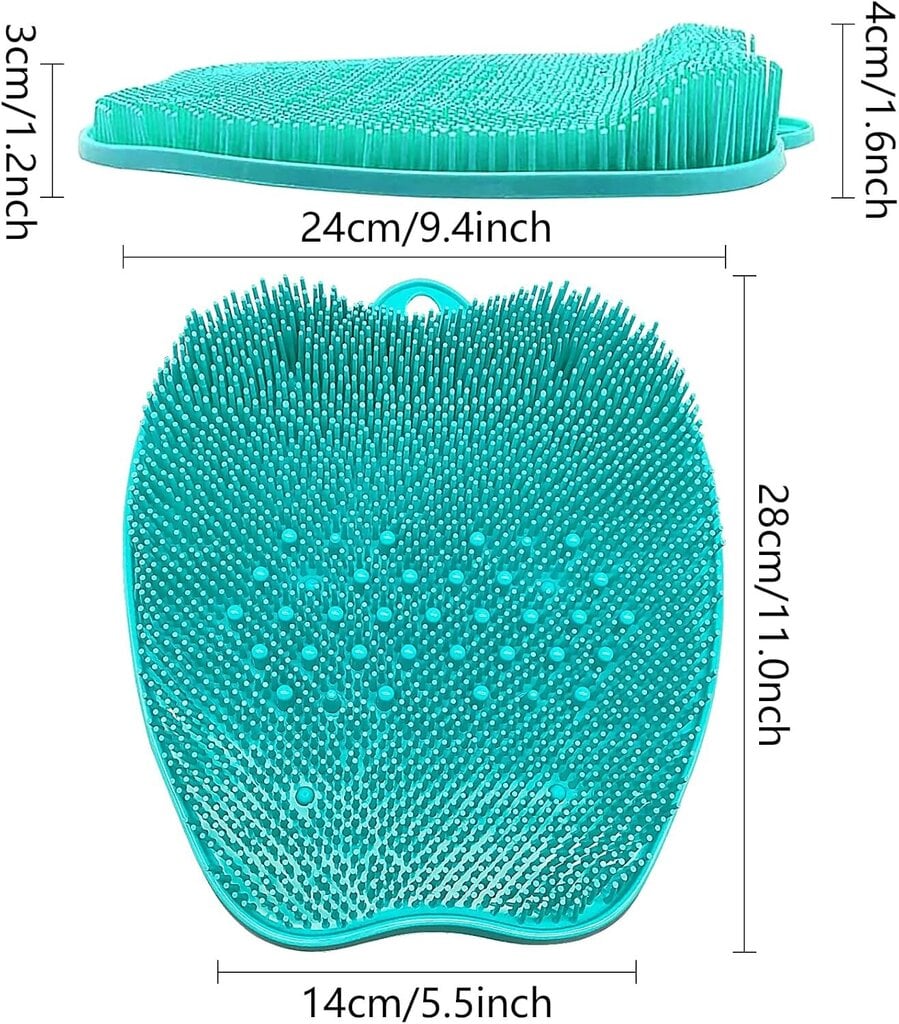 Liukumaton silikonihierontatyyny, silikoninen jalkahierontalaite imukupilla, vihreä hinta ja tiedot | Jalkakylvyt | hobbyhall.fi
