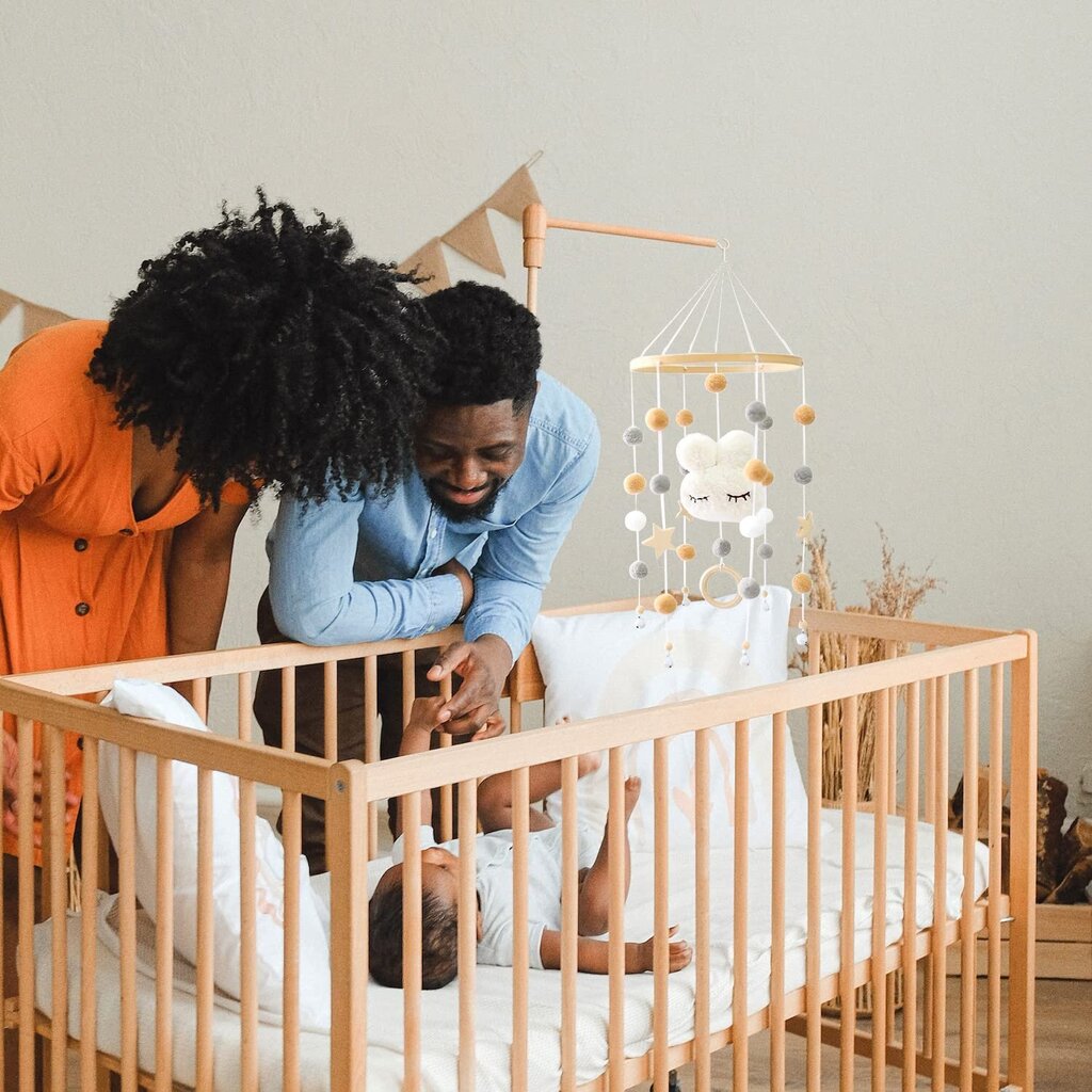 Mobile Baby Wind Chime puinen huopapallopilvi pinnasänky traileri, valkoinen hinta ja tiedot | Koristeet ja tarrat | hobbyhall.fi