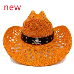 2023 Paksutettu Cowboy-hattu Vintage olkihattu miesten ja naisten jazz-suur Cowboy-hattu olkihattu Cowboy-hattu hinta ja tiedot | Miesten hatut, huivit ja käsineet | hobbyhall.fi