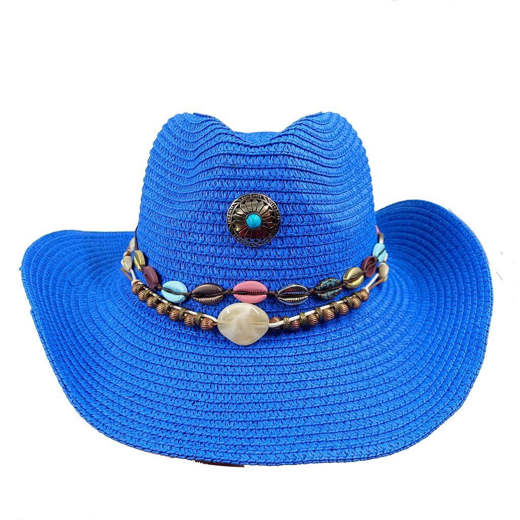 Maalattu Cowboy Olkihattu Vintage Olkihattu Miesten ja Naisten Jazz Suuri Cowboy Hattu Olkihattu Cowboy Hattu hinta ja tiedot | Miesten hatut, huivit ja käsineet | hobbyhall.fi