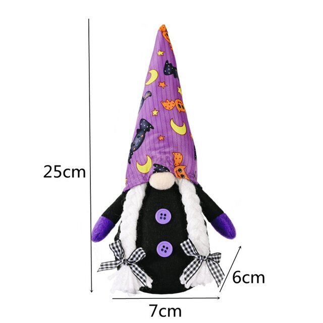 Hyvää Halloweenia Kurpitsa Kasvottomat Gnome-koristeet Nukke DIY Halloween-sisustus kotilapsille Lahja Halloween-juhlasisustustarvikkeita hinta ja tiedot | Koristeet ja tarrat | hobbyhall.fi