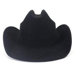 Suede Western Cowboy Hat Miehet Naiset Vintage Gentleman Lady Jazz Cowgirl Panama Sun Cap Leveälierinen Cloche Church Fedora Hatut hinta ja tiedot | Miesten hatut, huivit ja käsineet | hobbyhall.fi