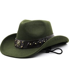 Suunnittelija Merkki Western Cowboy Hat Villa Jazz Top Hat Miesten ja Naisten Syksy- ja Talvihuopa Iso Enice Lippalakki Gorras Para Hombres hinta ja tiedot | Miesten hatut, huivit ja käsineet | hobbyhall.fi