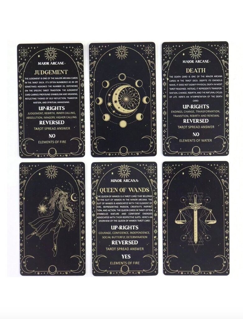 Taro-kortit merkityksineen Tarot Meaning Cards Electronics LV-120523, 1 kpl hinta ja tiedot | Esoteria | hobbyhall.fi