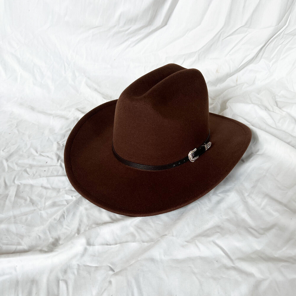 Vintage Western Cowboy -hattu Miesten Gentleman Lady Jazz Cowgirl Nahkaisella Leveälierisellä Cloche Church Sombrero Hombre Lippalakit hinta ja tiedot | Miesten hatut, huivit ja käsineet | hobbyhall.fi