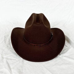 Vintage Western Cowboy -hattu Miesten Gentleman Lady Jazz Cowgirl Nahkaisella Leveälierisellä Cloche Church Sombrero Hombre Lippalakit hinta ja tiedot | Miesten hatut, huivit ja käsineet | hobbyhall.fi