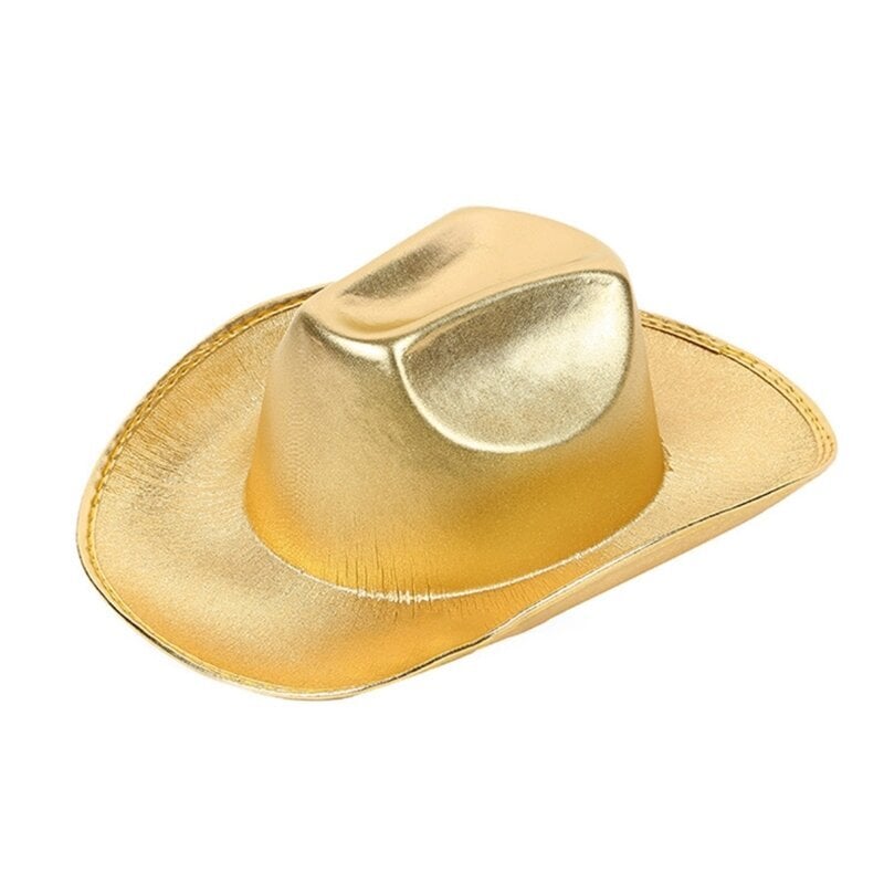 Sparkling Cowboy Hat Aurora Glitter Wild polttareille Disco Glitter Cowboy Hat Disco Hattu näyttelijänäyttelijälle hinta ja tiedot | Miesten hatut, huivit ja käsineet | hobbyhall.fi