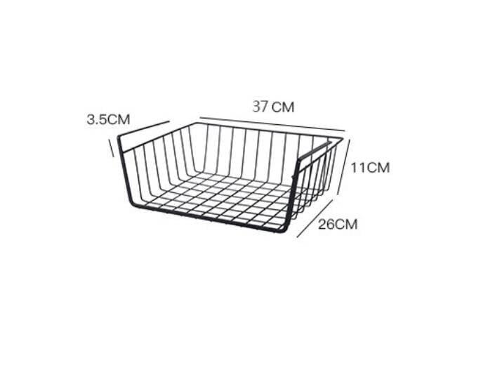 Riippuva korin säilytysteline keittiön kaapin jakajan alle, 37*26*11 ulko-ovi hinta ja tiedot | Työkalupakit ja muu työkalujen säilytys | hobbyhall.fi