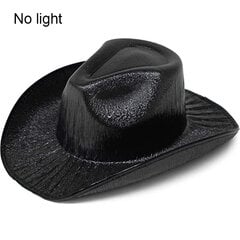 Langaton LED-valo Cowboy Cowgirl-hattu vilkkuva El Wire-hattu Led-hattu vilkkuvat valot Cowgirl-hattu led-hattu morsian-hattu Jouluhäät hinta ja tiedot | Miesten hatut, huivit ja käsineet | hobbyhall.fi