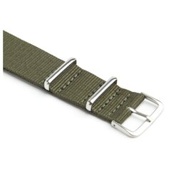 2x kellohihna Military Nylon Canvas Divers G10 Miesten Väri: Vihreä Leveys: 18mm hinta ja tiedot | Älykellojen ja aktiivisuusrannekkeiden lisätarvikkeet | hobbyhall.fi