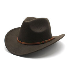 Four Seasons Cowboy-hatut naisille ja miehille Cowgirl Caps Villaiset 57 58 cm Yksinkertaiset nauhat Länsi kaareva reuna Unisex 2023 NZ0072 hinta ja tiedot | Miesten hatut, huivit ja käsineet | hobbyhall.fi