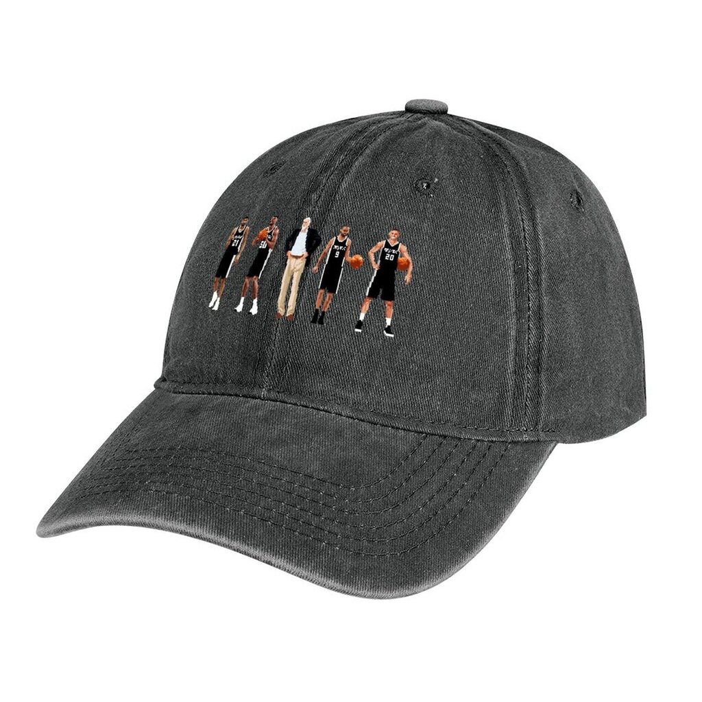 San Antonio Legends Tim Duncan David Robinson Gregg Popovich Tony Parker Manu Ginobili Qiangy Cowboy Hat hinta ja tiedot | Miesten hatut, huivit ja käsineet | hobbyhall.fi