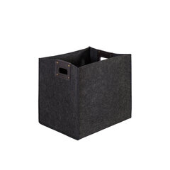 Huopalaatikko MAX FELT-3, 32x25x32cm, tummanharmaa, kahvoilla hinta ja tiedot | Säilytyslaatikot ja -korit | hobbyhall.fi