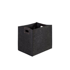 Huopalaatikko MAX FELT-4, 28x22x28cm, tummanharmaa, kahvoilla hinta ja tiedot | Säilytyslaatikot ja -korit | hobbyhall.fi