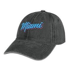 Miami 80s Style Vice Paita Cowboy Hattu Miesten Hattu Hip Hop UV Suoja Solar Hat Miesten Tennis Naisten hinta ja tiedot | Miesten hatut, huivit ja käsineet | hobbyhall.fi