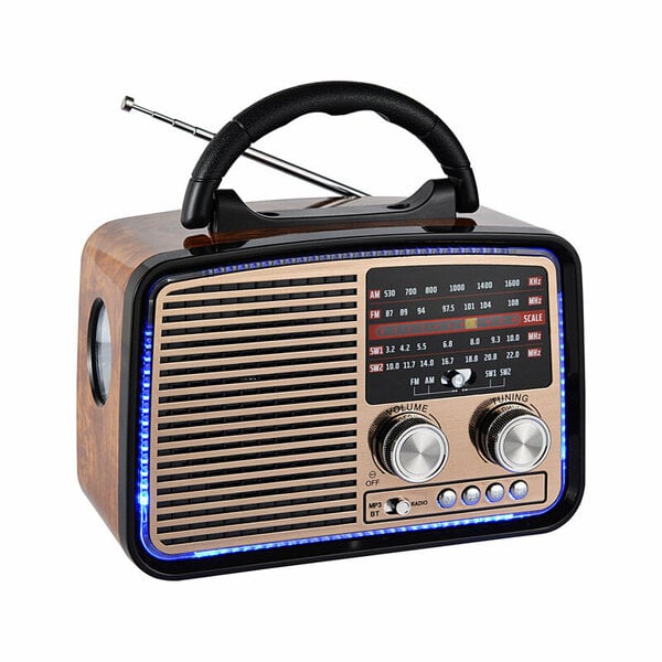 Radio kannettava SW koko kaistan radio langaton Bluetooth FM-kaiutin