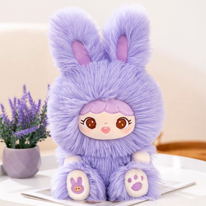 Furry Little Monster Doll Pehmolelu lahja-Kani-nukke Purppura 40cm hinta ja tiedot | Pehmolelut | hobbyhall.fi