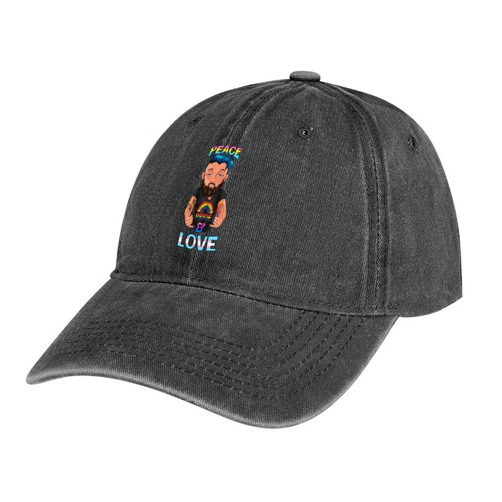 Peace and Love Cowboy Hat musta Huppu söpö Golf Cap Tyttöjen Hatut Miesten hinta ja tiedot | Miesten hatut, huivit ja käsineet | hobbyhall.fi