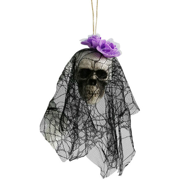 Skull Decor Prop Skeleton Head Muovi 1:1 Malli Halloween Style Haunted House Party Kodinsisustus Pelitarvikkeet Korkealaatuiset