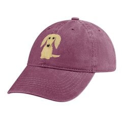 Pitkäkarvainen kermanvärinen mäyräkoira Sarjakuva Wiener Dog Cowboy Hattu Hatut Baseball Cap Rugby Rave Jouluhattu Miesten Golfasut Naisten hinta ja tiedot | Miesten hatut, huivit ja käsineet | hobbyhall.fi