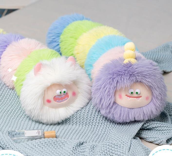 Caterpillar Little Monster pehmolelu lahja-vihreä 70 cm lasten syntymäpäivälahja söpö hinta ja tiedot | Pehmolelut | hobbyhall.fi