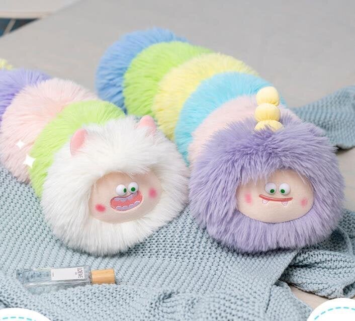 Caterpillar Little Monster pehmolelu lahja-violetti 70 cm lasten syntymäpäivälahja söpö hinta ja tiedot | Pehmolelut | hobbyhall.fi