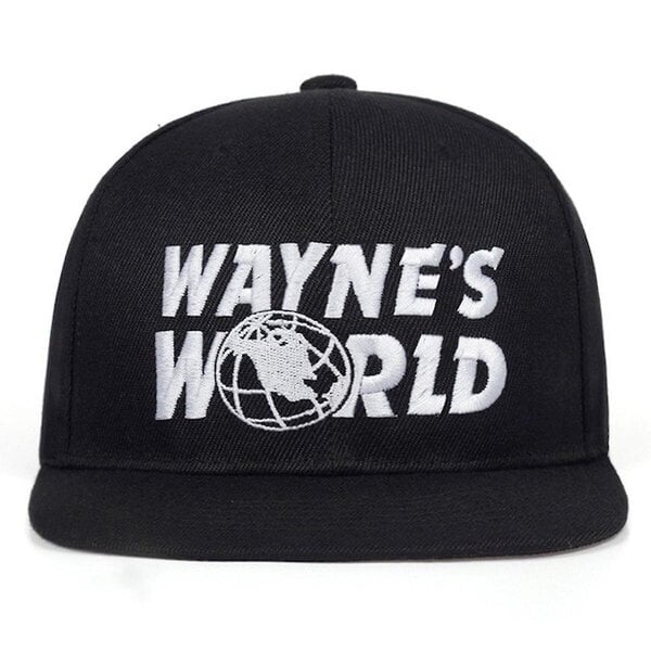 Wayne's World -baseballlippis Mukava Snapback-säädettävä urheiluhattu