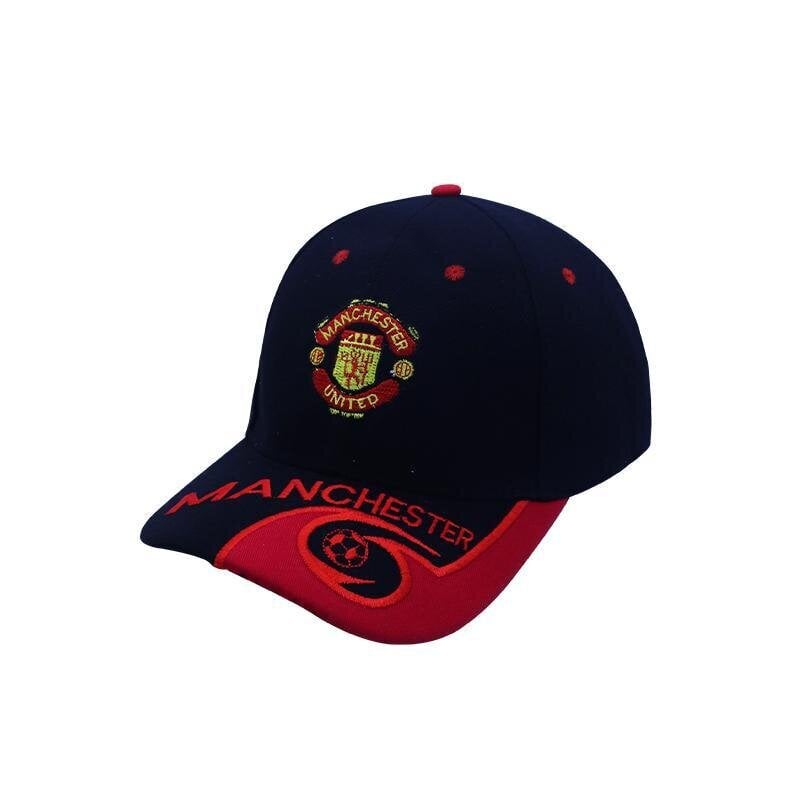 Manchester United brodeerattu trendikäs hattu rento pesäpallolippis musta ja punainen - xo hinta ja tiedot | Miesten hatut, huivit ja käsineet | hobbyhall.fi