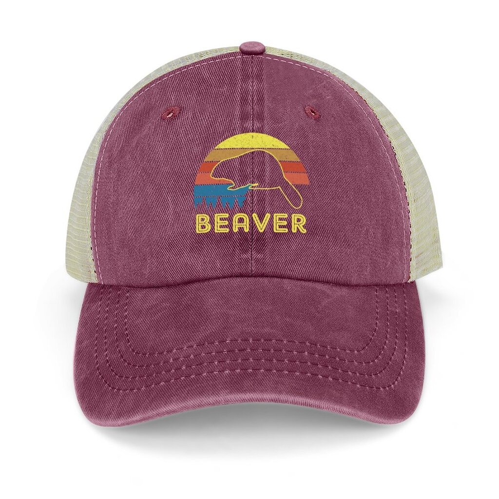 Beaver Vintage Retro Sunset Style Cowboy Hattu Hattu Ylellinen Brand kypärä Mies Lippalakki Naisten hinta ja tiedot | Miesten hatut, huivit ja käsineet | hobbyhall.fi