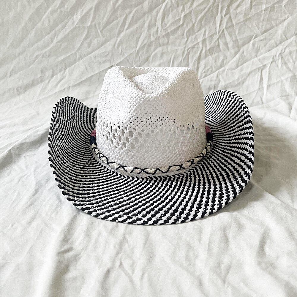 Vintage olkihattu Länsi-Cowboy-hattu Kevät Kesä Panama Aurinkohatut Retro Elegantti Cowgirl Jazz Cap Sombrero Hombre hinta ja tiedot | Miesten hatut, huivit ja käsineet | hobbyhall.fi