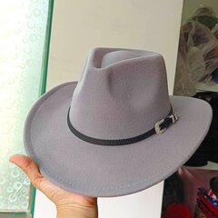 2023 western jazz Cowboy hattu hengittävä käsin kudottu kova setti kesä unisex western Cowboy hattu aurinkohattu sombrero vaquero hinta ja tiedot | Miesten hatut, huivit ja käsineet | hobbyhall.fi