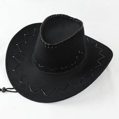 Muoti Vintage Western Style mokkanahka Cowboy-hattu Unisex leveäreunainen Panama Jazz-hattu Outback-hattu Streetwear Fancy Mekko -lisäosa hinta ja tiedot | Miesten hatut, huivit ja käsineet | hobbyhall.fi