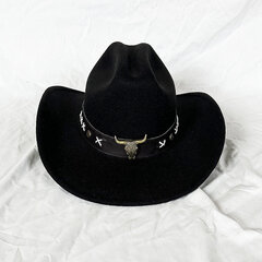 2023 Cowboy-hattu Unisex Solid Jazz-hattu karjalla Investointikoristelu Länsi-cowboy-hattu sombrero hombre hinta ja tiedot | Miesten hatut, huivit ja käsineet | hobbyhall.fi