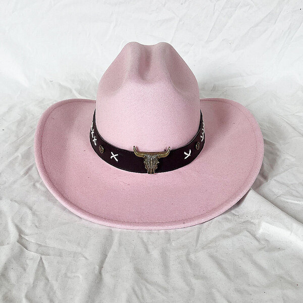 2023 Cowboy-hattu Unisex Solid Jazz-hattu karjalla Investointikoristelu Länsi-cowboy-hattu sombrero hombre