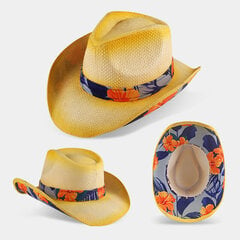 Muoti Cowboy Hattu Vintage Olkihattu 2023 Miesten ja Naisten Jazz Suuri paksumpi Cowboy Hattu Olkihattu aurinkohattu kesähattu hinta ja tiedot | Miesten hatut, huivit ja käsineet | hobbyhall.fi