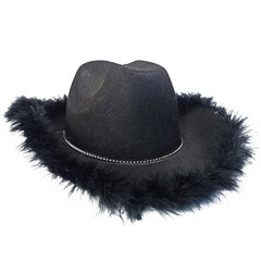 Cowboy-hattu naisille vaaleanpunainen cowboy-hattu Cowgirl-hattu Cosplay-peleihin hinta ja tiedot | Miesten hatut, huivit ja käsineet | hobbyhall.fi