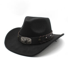 Four Seasons Cowboy Hatut Cowgirl Lippikset Villaiset Leveät Olkaimet Häränpääkuvio Koriste Retro Tyyli 57 58cm Länsi NZ0086 hinta ja tiedot | Miesten hatut, huivit ja käsineet | hobbyhall.fi