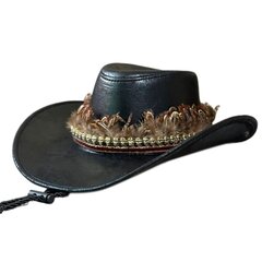 Gentleman Wide Brim Fisherman -hattu Käsintehty pukeutumiseen teemajuhliin hinta ja tiedot | Miesten hatut, huivit ja käsineet | hobbyhall.fi