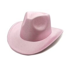 Raidallinen kiiltävä Cowboy-hattu Länsi-miesten ja naisten Cowboy-muotijuhlalavajuhla Cowboy-hattu ulkona ritarihattu hinta ja tiedot | Miesten hatut, huivit ja käsineet | hobbyhall.fi