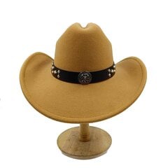 Cowhead Asusteet Western Cowboy Hat Syksy ja Talvi Jazz Cowboy Hattu Nahka Kirkkohattu chapeau homme chapeau fem hinta ja tiedot | Miesten hatut, huivit ja käsineet | hobbyhall.fi