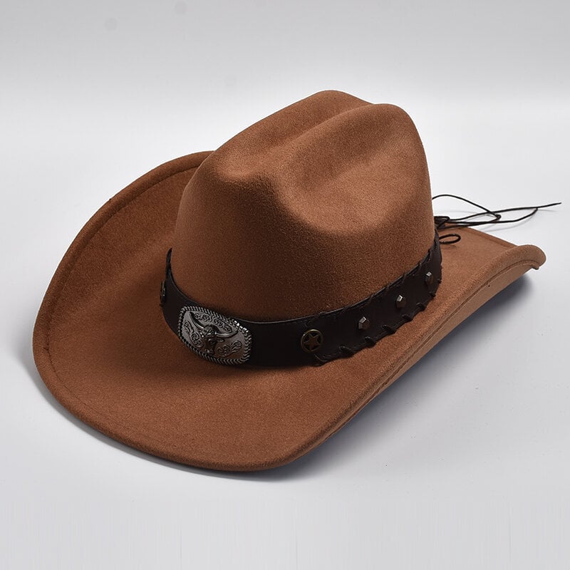 Keinovilla Western Cowboy Hatut miehille Naiset Vintage leveälieriset Fedoras-hatut Gentleman Lady Cowgirl Jazz-hatut hinta ja tiedot | Miesten hatut, huivit ja käsineet | hobbyhall.fi