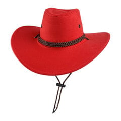 Four Seasons Cowboy Hatut Länsi Cowgirl Lippalakit Unisex Akryyli 58 60 cm Yksivärinen Kaareva Lieri Ulkoilu Ratsastus Matka 2023 In hinta ja tiedot | Miesten hatut, huivit ja käsineet | hobbyhall.fi